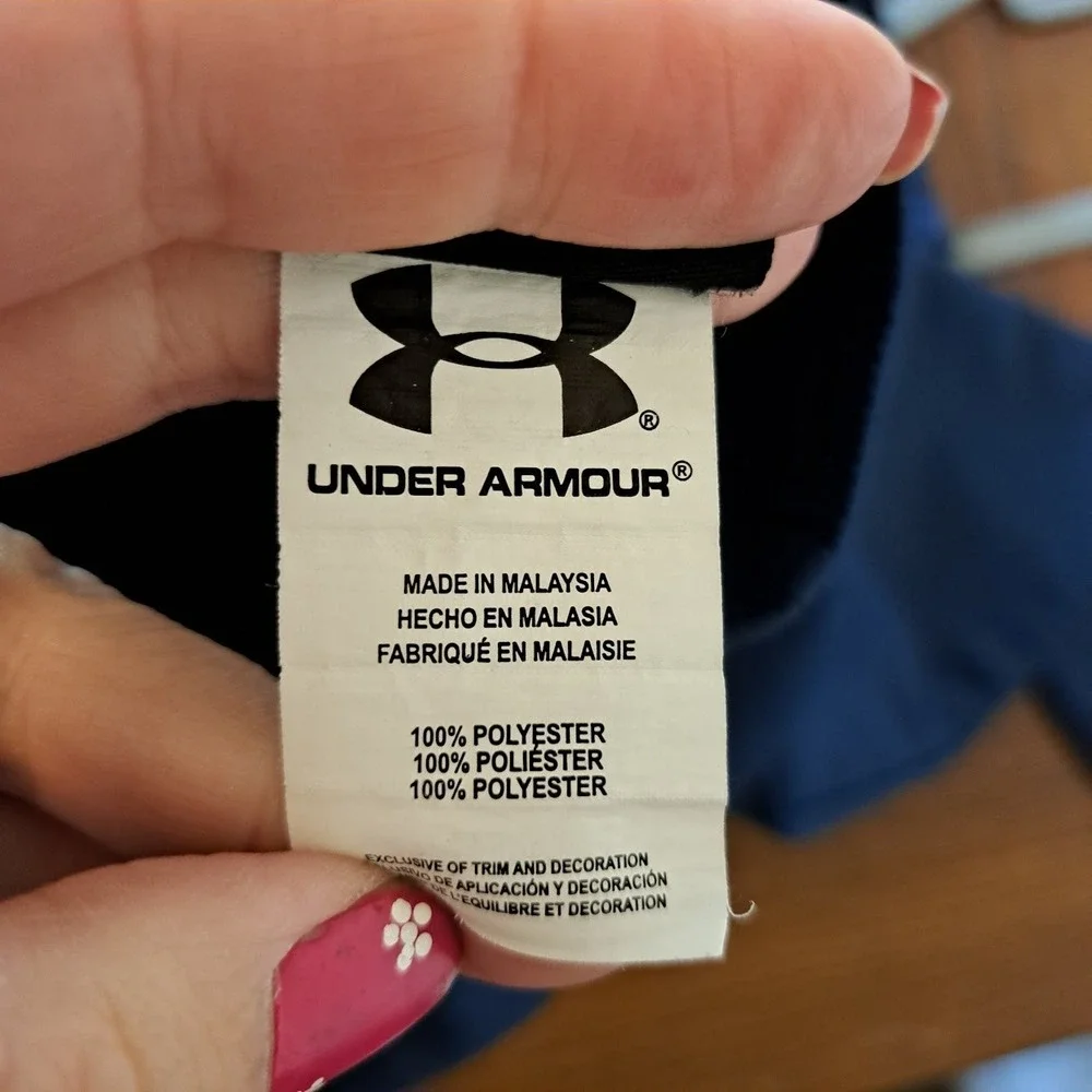 Adidas Track Jacket and Under Armour Joggers Kids Set Black Navy 3T